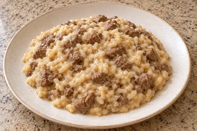 Risoto de cox&atilde;o mole &mdash; sugest&atilde;o de apresenta&ccedil;&atilde;o