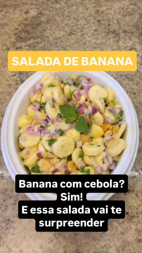 Imagem original de Salada de banana com cebola roxa na publica&ccedil;&atilde;o de Andressa Marino