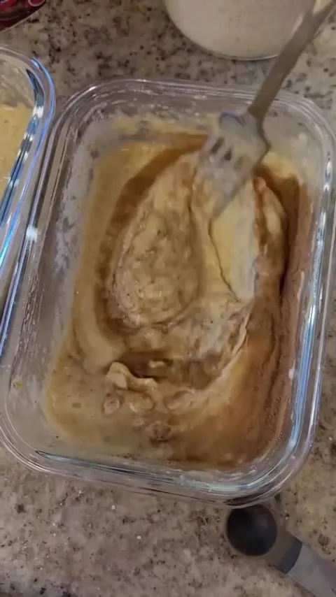 Etapa do preparo de Bolinho de banana com aveia na publica&ccedil;&atilde;o original