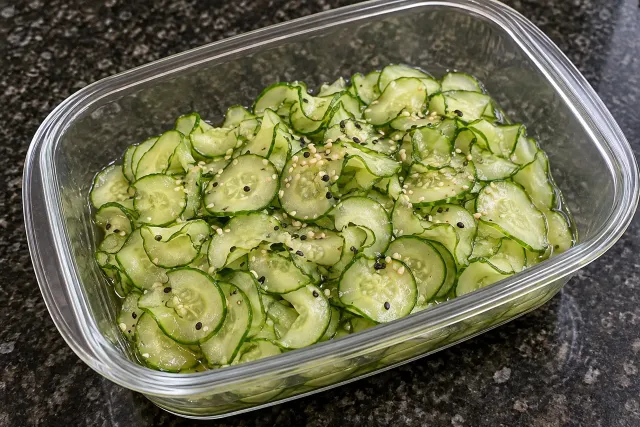 Sunomono: salada japonesa de pepino &mdash; sugest&atilde;o de apresenta&ccedil;&atilde;o