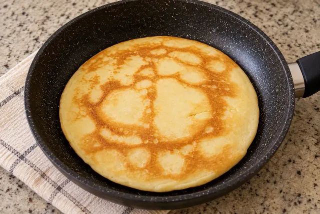 Vers&atilde;o de frigideira do waffle salgado com polvilho e queijo &mdash; sugest&atilde;o de apresenta&ccedil;&atilde;o