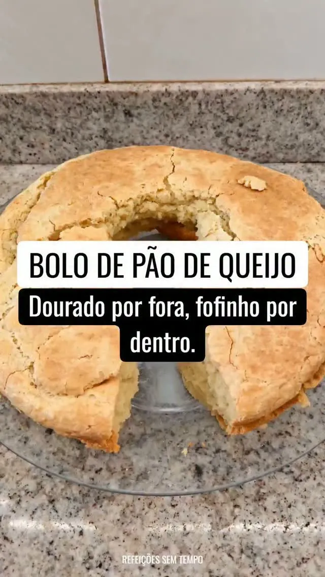 Imagem original de Bolo de p&atilde;o de queijo com polvilho azedo na publica&ccedil;&atilde;o de Andressa Marino
