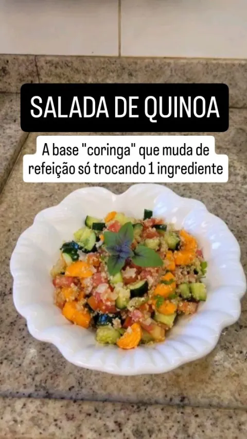 Imagem original de Salada de quinoa com legumes na publica&ccedil;&atilde;o de Andressa Marino