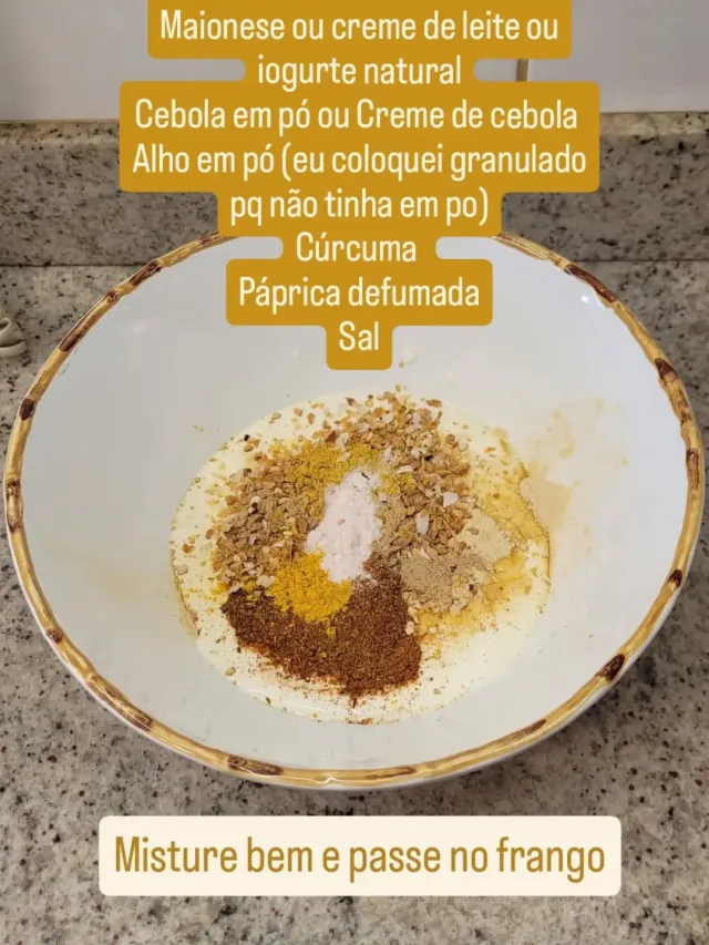 Etapa do preparo de Sobrecoxa desossada no forno na publica&ccedil;&atilde;o original